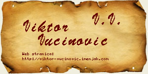 Viktor Vučinović vizit kartica